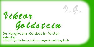 viktor goldstein business card